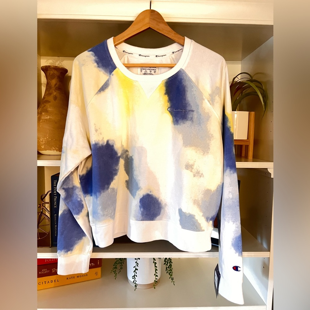 Women’s Champion Tie Dye Cropped Crewneck XL